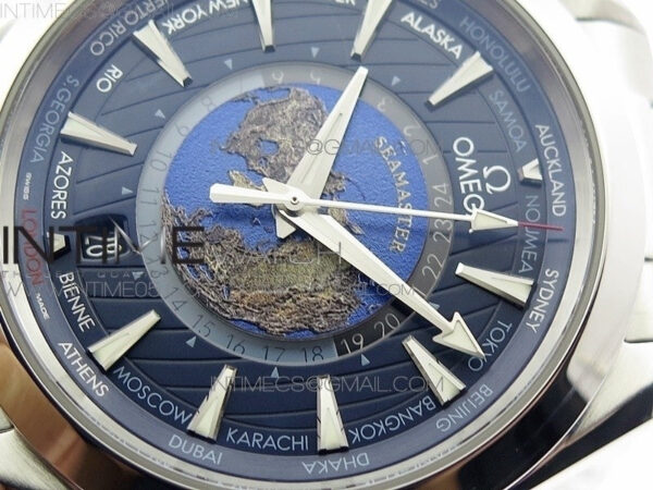 Aqua Terra 150M 43mm 24 VSF 1:1 Best Edition Blue Dial on SS Bracelet A8938 Super Clone - Image 4