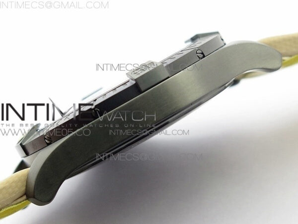 AVENGER V32395 Ti DLC 1:1 Best Edition Black Dial on Leather Strap A2824 - Image 13
