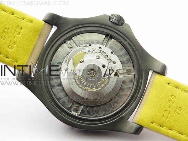 AVENGER V32395 Ti DLC 1:1 Best Edition Black Dial on Leather Strap A2824 - Image 22