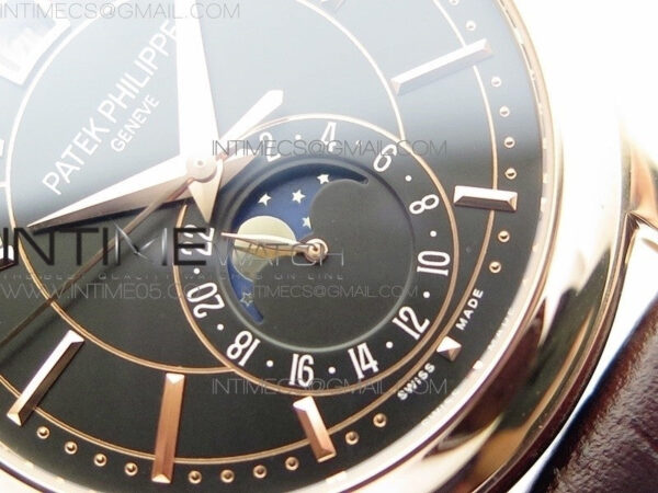 Annual Calendar Complications 5205R RG GRF Best Edition Black dial on Brown leather strap A324 - Image 5