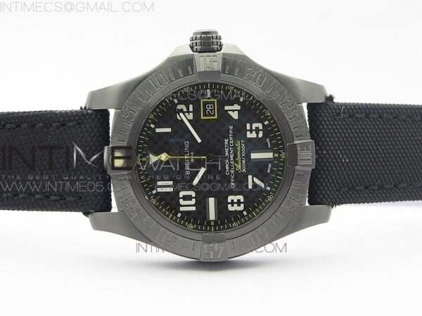 AVENGER Boutique Edition V17310 Ti DLC 1:1 Best Edition Black CF Dial on Nylon Strap A2824 - Image 3