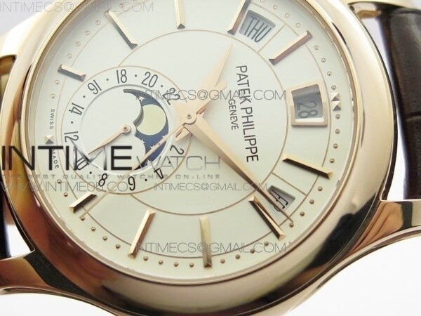 Annual Calendar Complications 5205R RG GRF Best Edition White dial on Brown leather strap A324 - Image 4