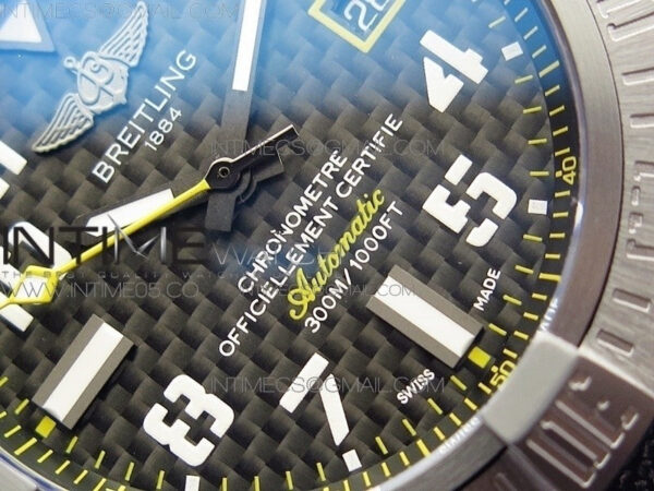 AVENGER Boutique Edition V17310 Ti DLC 1:1 Best Edition Black CF Dial on Nylon Strap A2824 - Image 5
