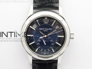 Annual Calendar Complications 5205R SS GRF Best Edition Blue dial on Black leather strap A324