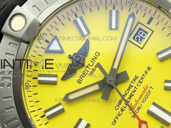AVENGER Boutique Edition V17310 Ti DLC 1:1 Best Edition Yellow Dial on Rubber Strap A2824 - Image 7