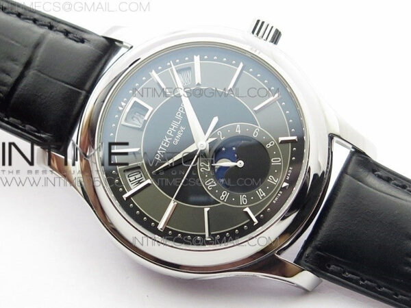 Annual Calendar Complications 5205R SS GRF Best Edition Black dial on Black leather strap A324 - Image 2