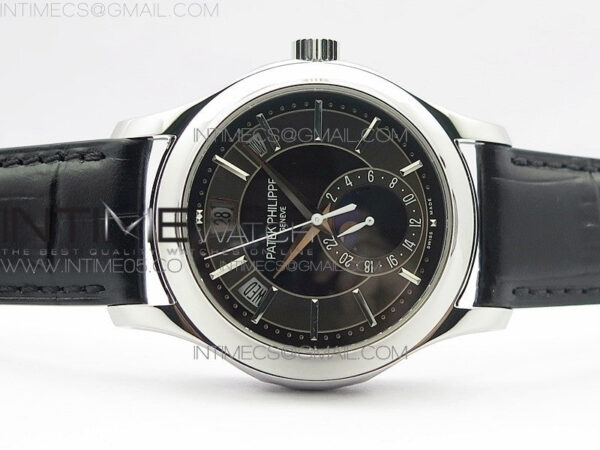 Annual Calendar Complications 5205R SS GRF Best Edition Black dial on Black leather strap A324 - Image 3