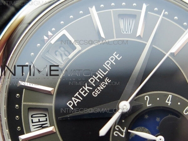 Annual Calendar Complications 5205R SS GRF Best Edition Black dial on Black leather strap A324 - Image 7