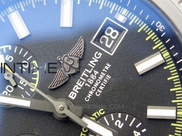 Avenger Bandit Titanium DLC B50 Best Edition Black Dial on Black/Yellow Gummy strap A7750 - Image 10