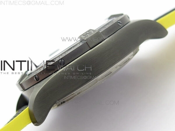Avenger Bandit Titanium DLC B50 Best Edition Black Dial on Black/Yellow Gummy strap A7750 - Image 13
