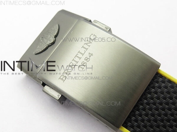 Avenger Bandit Titanium DLC B50 Best Edition Black Dial on Black/Yellow Gummy strap A7750 - Image 14