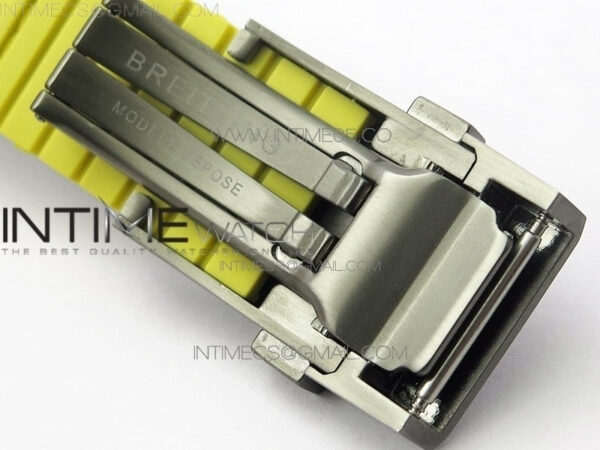 Avenger Bandit Titanium DLC B50 Best Edition Black Dial on Black/Yellow Gummy strap A7750 - Image 16