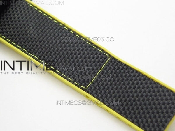 Avenger Bandit Titanium DLC B50 Best Edition Black Dial on Black/Yellow Gummy strap A7750 - Image 19