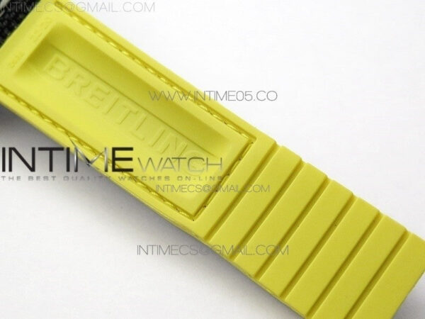 Avenger Bandit Titanium DLC B50 Best Edition Black Dial on Black/Yellow Gummy strap A7750 - Image 20