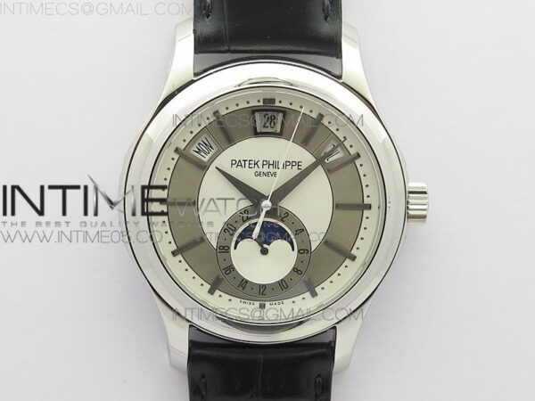 Annual Calendar Complications 5205R SS GRF Best Edition White dial on Black leather strap A324