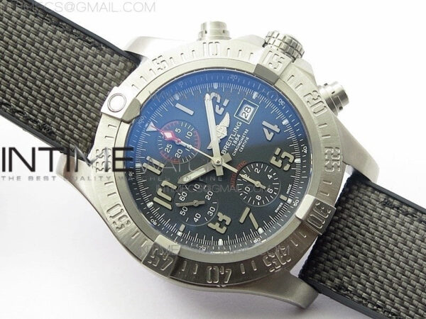 Avenger Bandit Titanium B50 Best Edition Gray Dial on Gray Nylon Strap A7750 - Image 2