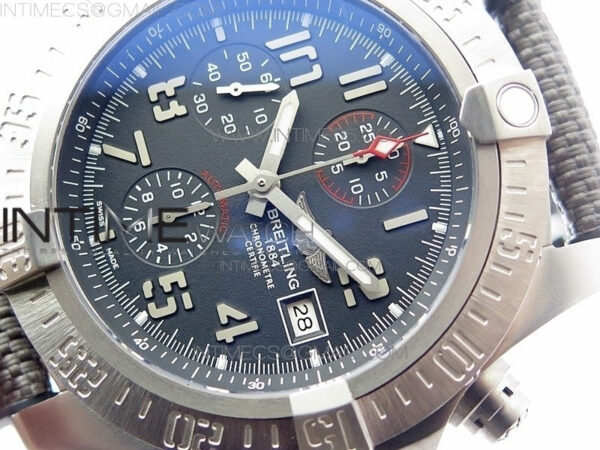 Avenger Bandit Titanium B50 Best Edition Gray Dial on Gray Nylon Strap A7750 - Image 4
