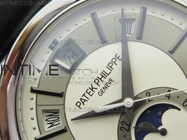 Annual Calendar Complications 5205R SS GRF Best Edition White dial on Black leather strap A324 - Image 7