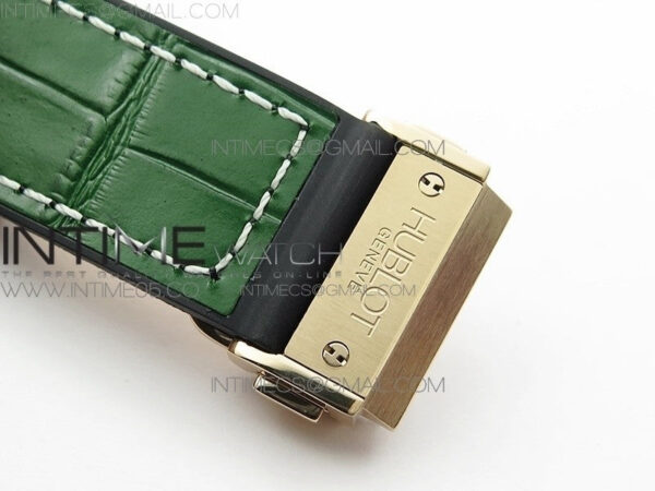Classic Fusion 42mm RG B50F Green Dial On Green Gummy Strap A2892 - Image 11