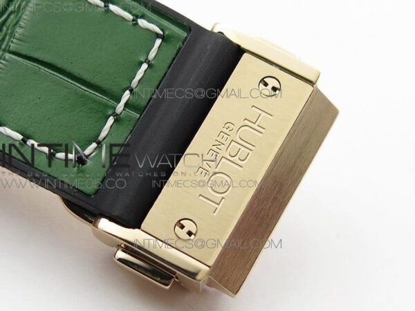 Classic Fusion 42mm RG B50F Green Dial On Green Gummy Strap A2892 - Image 12