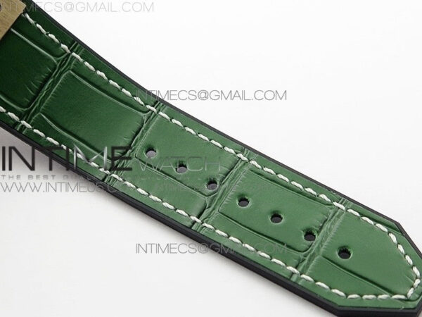 Classic Fusion 42mm RG B50F Green Dial On Green Gummy Strap A2892 - Image 15