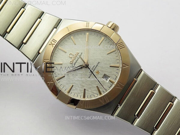 Constellation 39mm SS/RG TWF Silver Dial on SS/RG Bracelet A8800 - Image 2