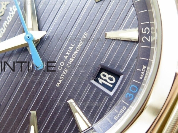 Aqua Terra 150M Master Chronometers VSF 1:1 Best Edition Light Blue Dial Blue Second Hand on SS Bracelet A8900 Super Clone - Image 9