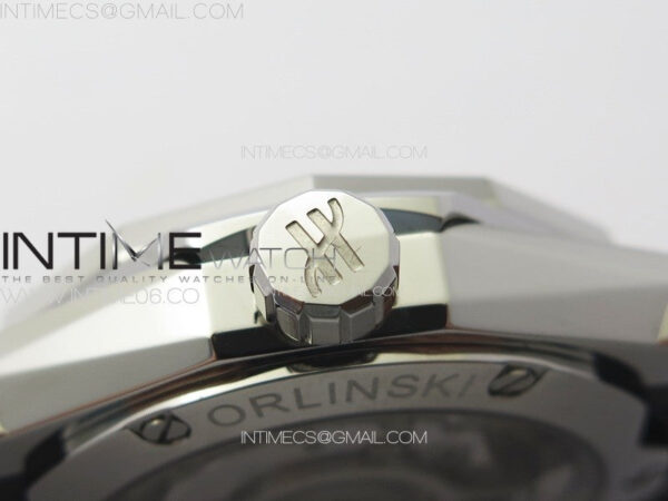 Classic Fusion Orlinski SS Full Real Diamonds B50F 1:1 Best Edition Black Faceted Dial on Black Rubber Strap A2892 - Image 9