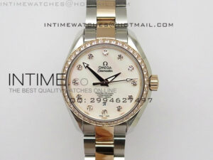 AQUA TERRA 150M SS/RG Dia Bezel White MOP dial Ladies 1:1 Miyota 8520