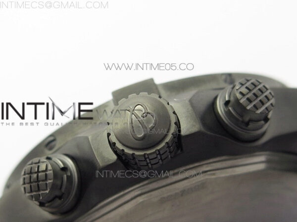 Avenger Bandit Titanium DLC B50 Best Edition Gray Carbon Dial on Green Nylon Strap A7750 - Image 10