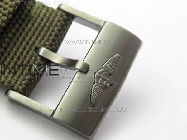 Avenger Bandit Titanium DLC B50 Best Edition Gray Carbon Dial on Green Nylon Strap A7750 - Image 13
