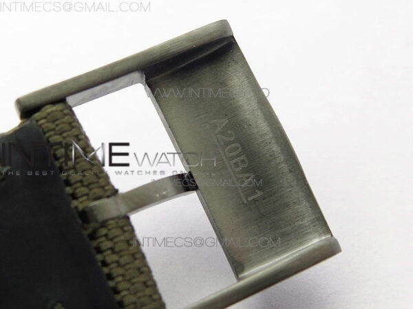 Avenger Bandit Titanium DLC B50 Best Edition Gray Carbon Dial on Green Nylon Strap A7750 - Image 14