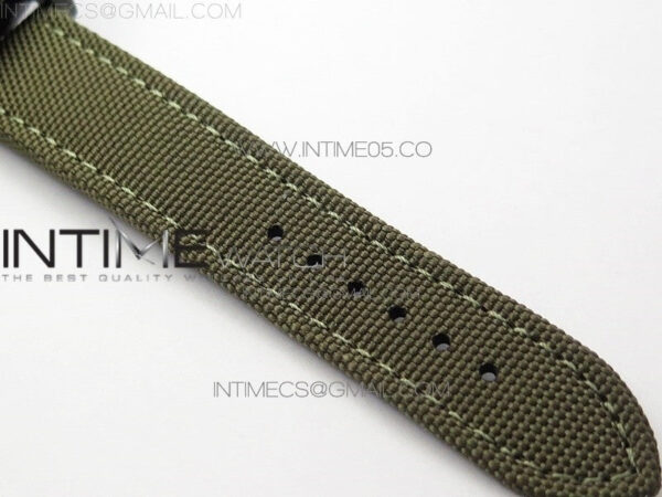 Avenger Bandit Titanium DLC B50 Best Edition Gray Carbon Dial on Green Nylon Strap A7750 - Image 15