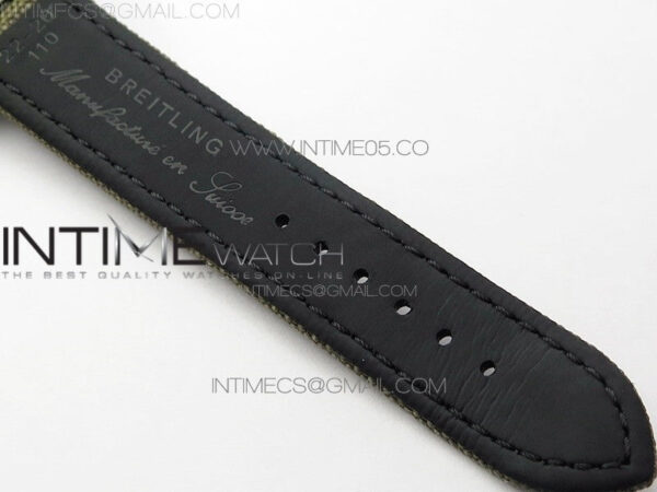 Avenger Bandit Titanium DLC B50 Best Edition Gray Carbon Dial on Green Nylon Strap A7750 - Image 16
