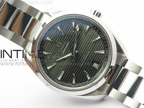 Aqua Terra 150M Master Chronometers VSF 1:1 Best Edition Green Dial on SS Bracelet A8900 Super Clone - Image 2