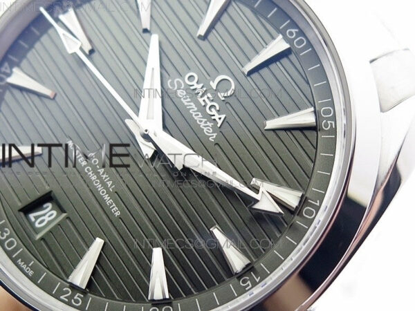 Aqua Terra 150M Master Chronometers VSF 1:1 Best Edition Green Dial on SS Bracelet A8900 Super Clone - Image 4