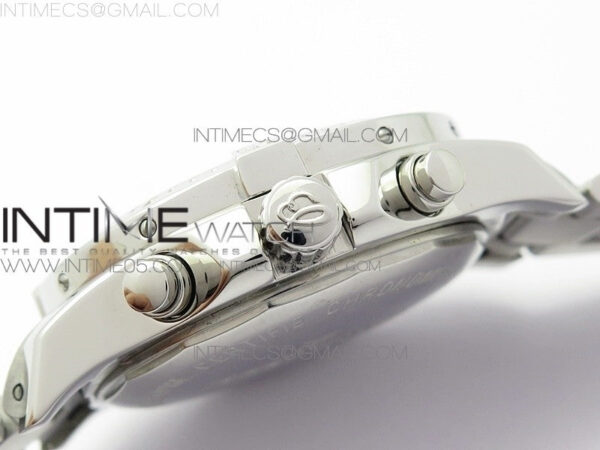 Avenger Chronograph 43mm SS B12F Best Edition White Dial on SS Bracelet A7750 - Image 10