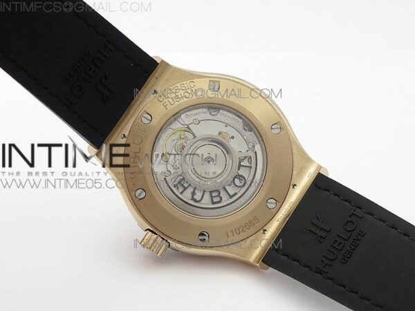 Classic Fusion 42mm RG B50F Black Dial On Black Gummy Strap A2892 - Image 17