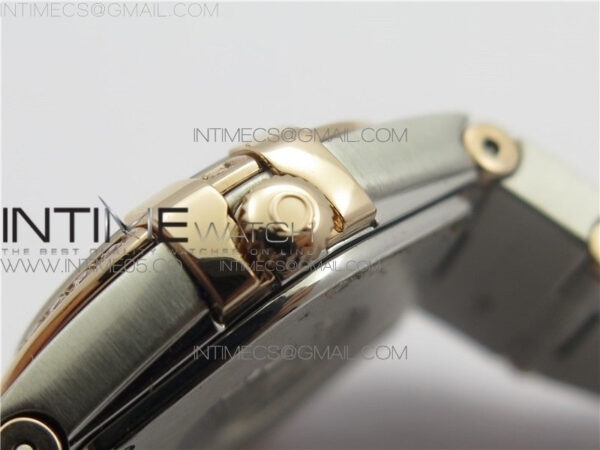 Constellation Ladies 27mm K11F 1:1 Best Edition SS/RG Diamonds Bezel White MOP Dial Stick Markers on SS/RG Bracelet ETA Quartz - Image 10
