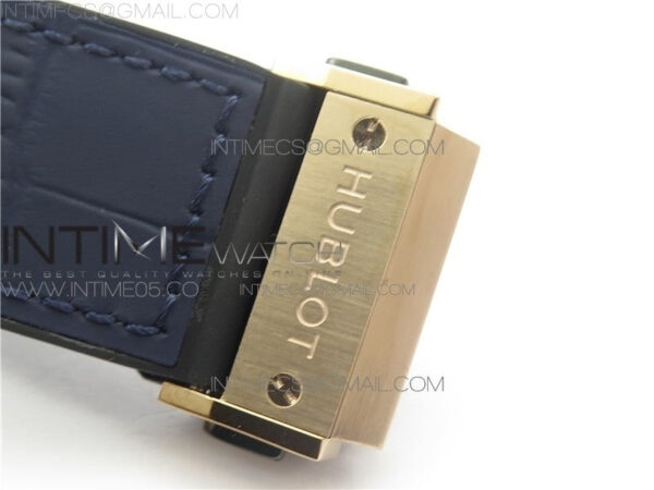 Classic Fusion 45mm RG WWF 1:1 Best Edition Blue Dial on Blue Gummy Strap A2892 - Image 13