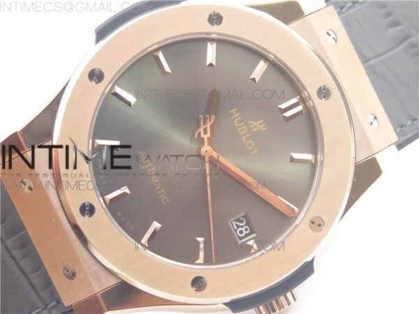 Classic Fusion 45mm RG WWF 1:1 Best Edition Gray Dial on Black Gummy Strap A2892 - Image 2