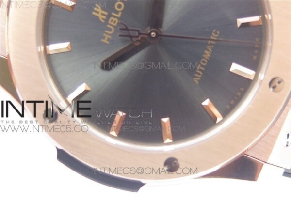 Classic Fusion 45mm RG WWF 1:1 Best Edition Gray Dial on Black Gummy Strap A2892 - Image 3