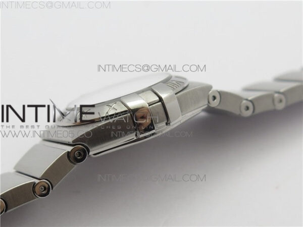 Constellation Ladies 27mm K11F 1:1 Best Edition SS White MOP Textured Dial Diamonds Markers on SS Bracelet ETA Quartz - Image 8