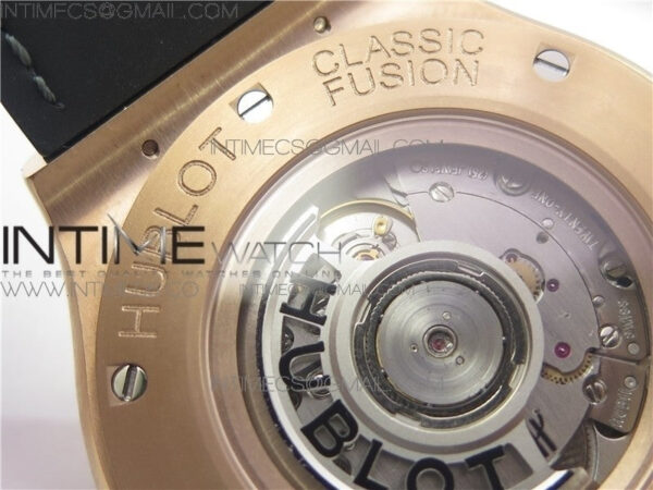 Classic Fusion 45mm RG WWF 1:1 Best Edition Gray Dial on Black Gummy Strap A2892 - Image 16