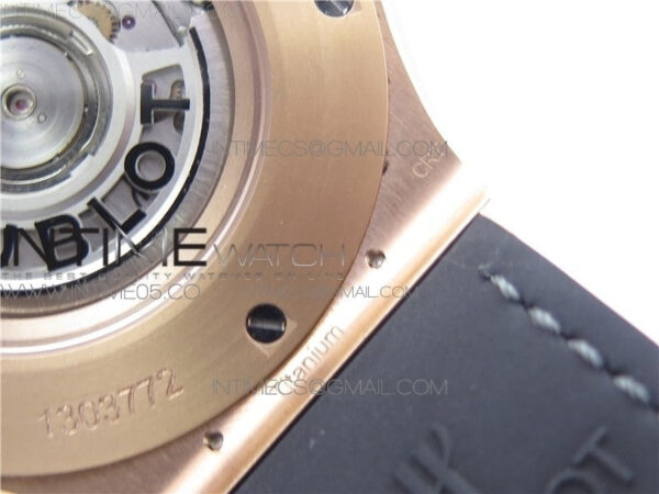 Classic Fusion 45mm RG WWF 1:1 Best Edition Gray Dial on Black Gummy Strap A2892 - Image 24