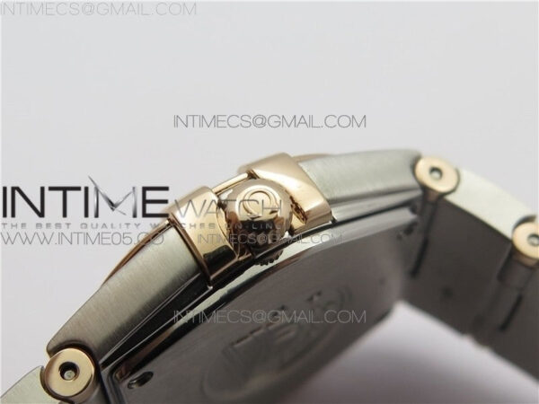 Constellation Ladies 27mm K11F 1:1 Best Edition SS/RG White MOP Dial Diamonds Markers on SS/RG Bracelet ETA Quartz - Image 10