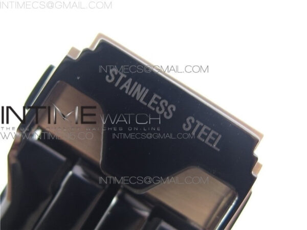 Classic Fusion 45mm RG WWF 1:1 Best Edition Black Dial on Black Gummy Strap A2892 - Image 13