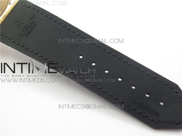 Classic Fusion 45mm RG WWF 1:1 Best Edition Black Dial on Black Gummy Strap A2892 - Image 14