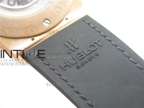 Classic Fusion 45mm RG WWF 1:1 Best Edition Black Dial on Black Gummy Strap A2892 - Image 16