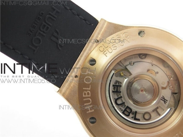 Classic Fusion 45mm RG WWF 1:1 Best Edition Black Dial on Black Gummy Strap A2892 - Image 19